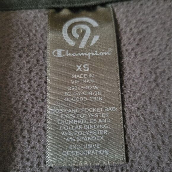 Champion Women's Tech Fleece Gray Asymmetrical Front Zip Long Sleeve Jacket - Picture 4 of 14